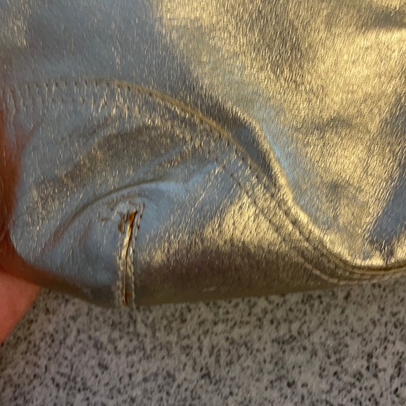 Vintage Cache gold shoulder bag fully lined - Picture 13 of 16